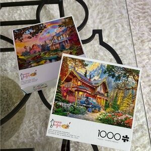 Buffalo David Bitton 1000-Piece Puzzle Set - Colorful Landscapes